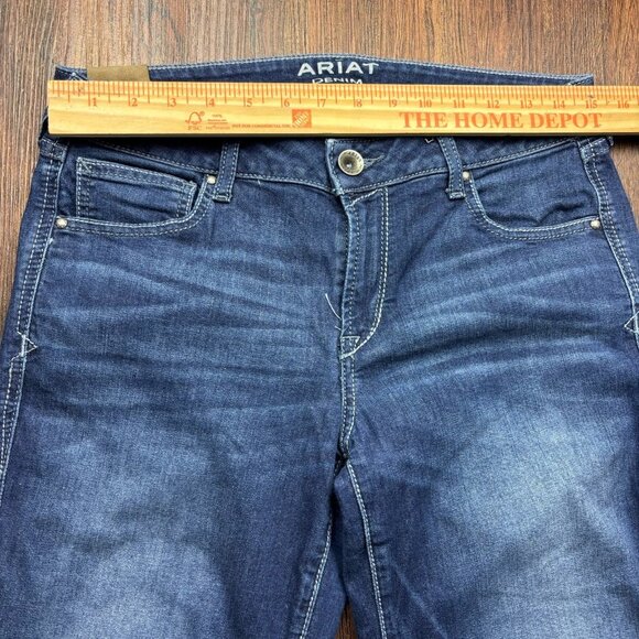 Ariat Trouser Jeans Distressed Dark Wash Women’s Size 30R - Picture 6 of 10